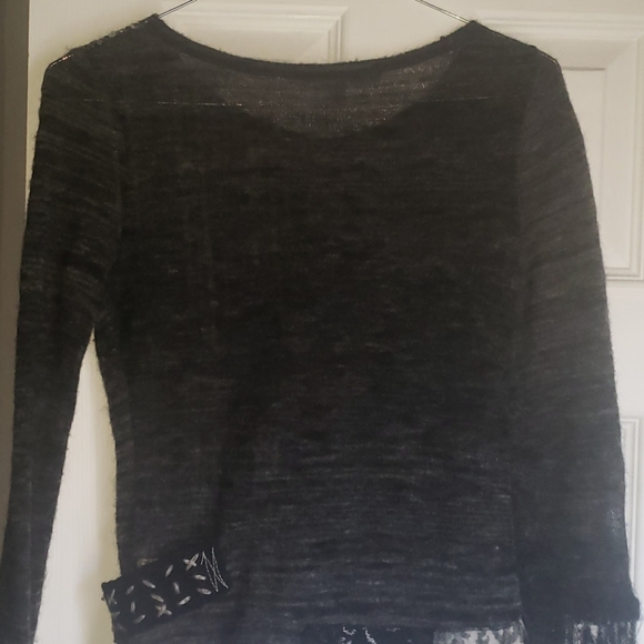 Rare vtg embroidered mohair top - Picture 5 of 7